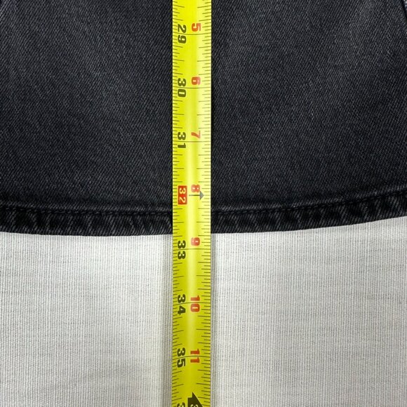 Joes Jeans Womens Denim Midi Skirt 30 Inch Waist Black 70s 90s Grunge Country - Picture 10 of 10